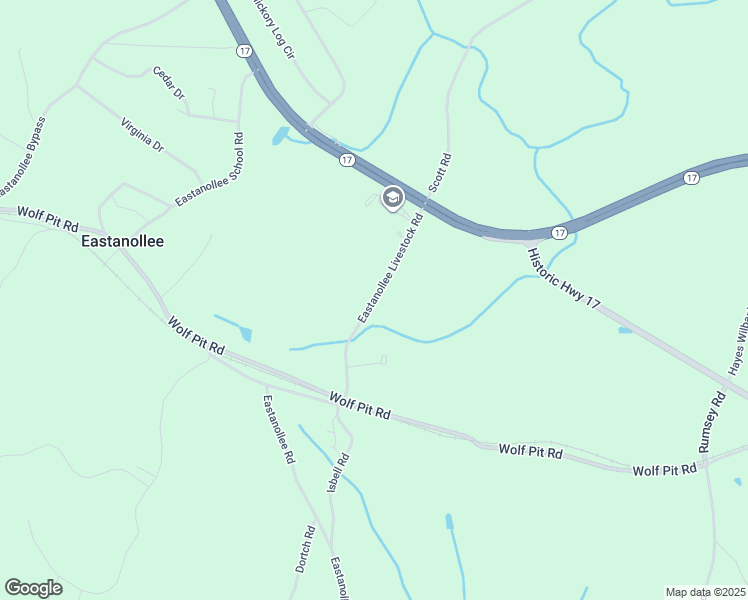 map of restaurants, bars, coffee shops, grocery stores, and more near Eastanollee Livestock Road in Stephens County