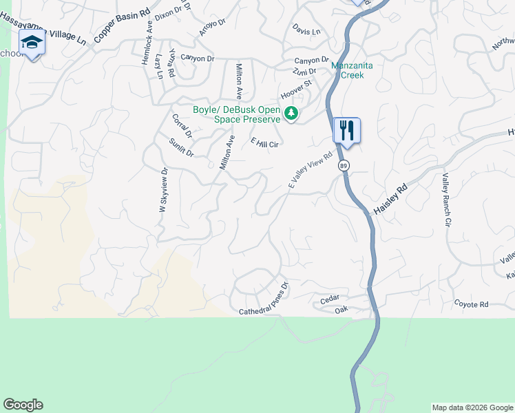 map of restaurants, bars, coffee shops, grocery stores, and more near 801 Bryce Canyon Circle in Prescott