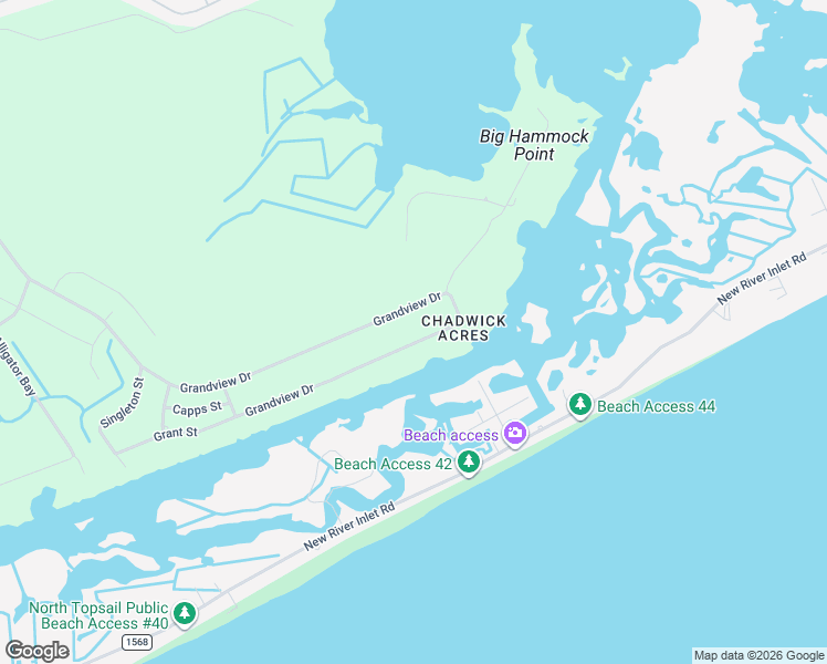 map of restaurants, bars, coffee shops, grocery stores, and more near 251 Grandview Drive in Sneads Ferry