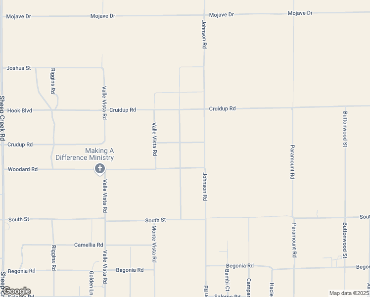 map of restaurants, bars, coffee shops, grocery stores, and more near 14778 Johnson Road in Phelan