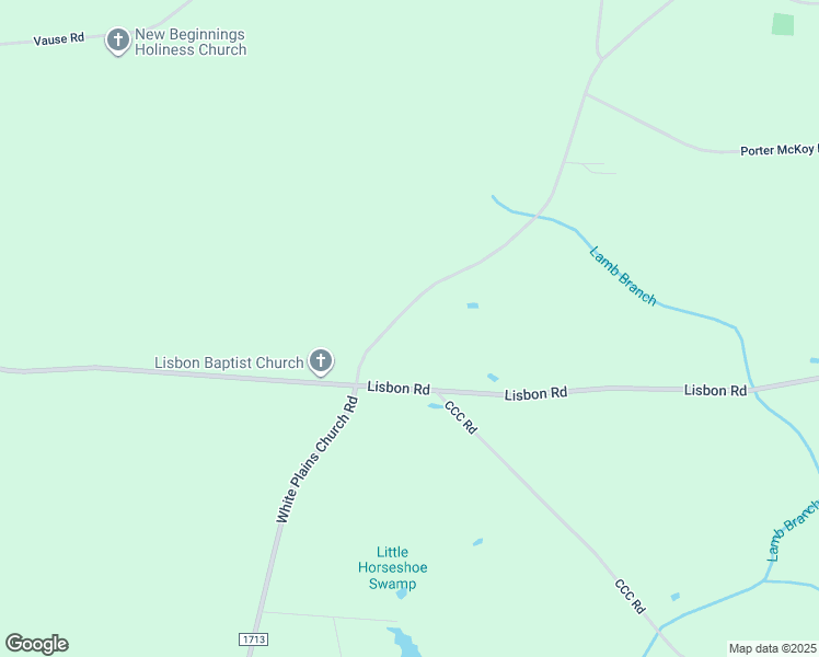 map of restaurants, bars, coffee shops, grocery stores, and more near 2221 White Plains Church Road in Clarkton