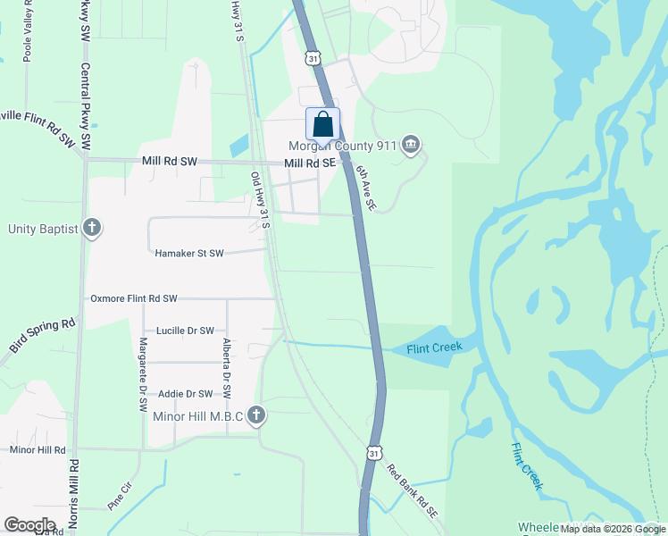 map of restaurants, bars, coffee shops, grocery stores, and more near 1216 Pisgah Road Southeast in Decatur