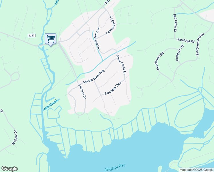 map of restaurants, bars, coffee shops, grocery stores, and more near 104 Shoveler Court in Sneads Ferry