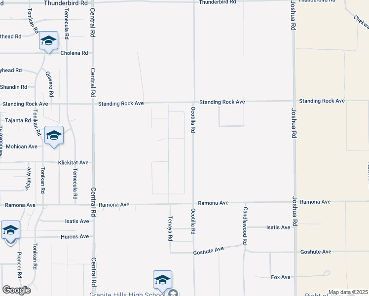 map of restaurants, bars, coffee shops, grocery stores, and more near Indigo Avenue in Apple Valley