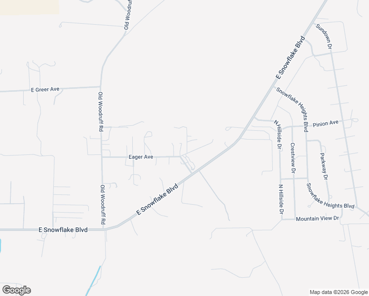 map of restaurants, bars, coffee shops, grocery stores, and more near E Eager Ave in Snowflake