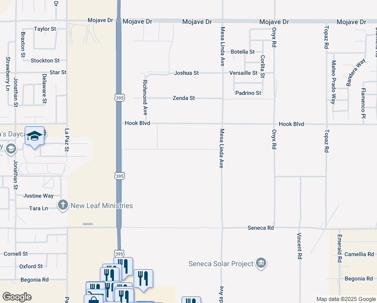 map of restaurants, bars, coffee shops, grocery stores, and more near in Victorville