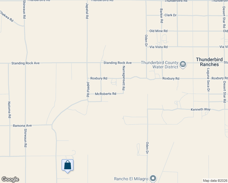 map of restaurants, bars, coffee shops, grocery stores, and more near 24218 McRoberts Road in Apple Valley