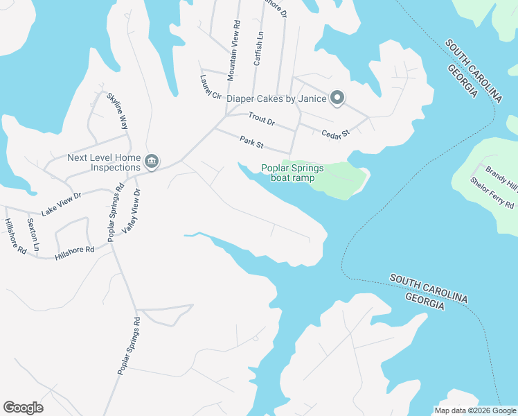 map of restaurants, bars, coffee shops, grocery stores, and more near 309 Riverbend Road in Lavonia