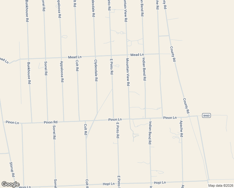 map of restaurants, bars, coffee shops, grocery stores, and more near 4247 East Pinto Road in Snowflake