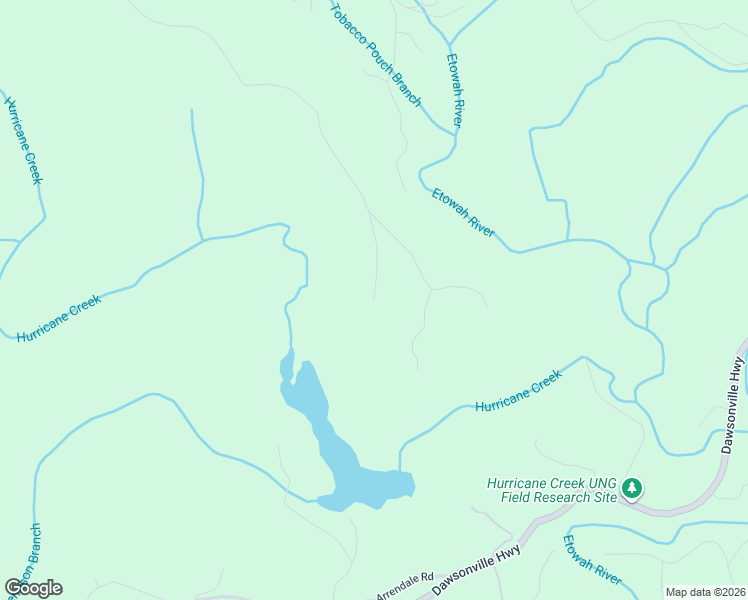 map of restaurants, bars, coffee shops, grocery stores, and more near 1520 River Highlands Road in Dahlonega