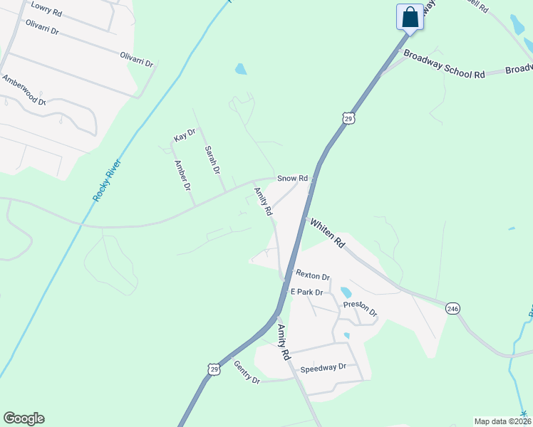 map of restaurants, bars, coffee shops, grocery stores, and more near 1435 Amity Road in Anderson