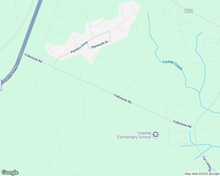 map of restaurants, bars, coffee shops, grocery stores, and more near 267 Folkstone Road in Holly Ridge