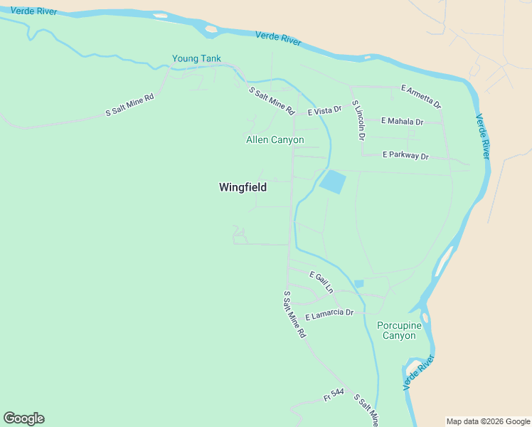 map of restaurants, bars, coffee shops, grocery stores, and more near 455 East Flint Knap Way in Camp Verde