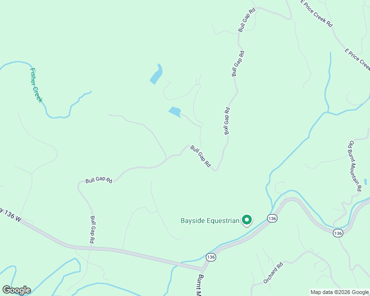 map of restaurants, bars, coffee shops, grocery stores, and more near Bull Gap Road in Pickens County