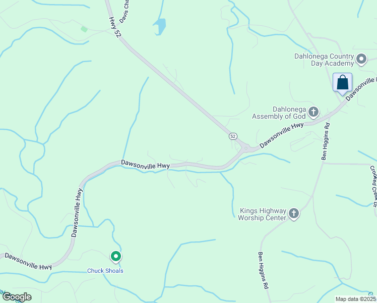 map of restaurants, bars, coffee shops, grocery stores, and more near 2842 Dawsonville Highway in Dahlonega