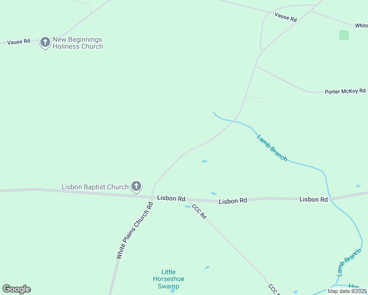 map of restaurants, bars, coffee shops, grocery stores, and more near 2126 White Plains Church Road in Clarkton