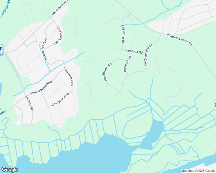 map of restaurants, bars, coffee shops, grocery stores, and more near 248 Chadwick Acres Road in Sneads Ferry