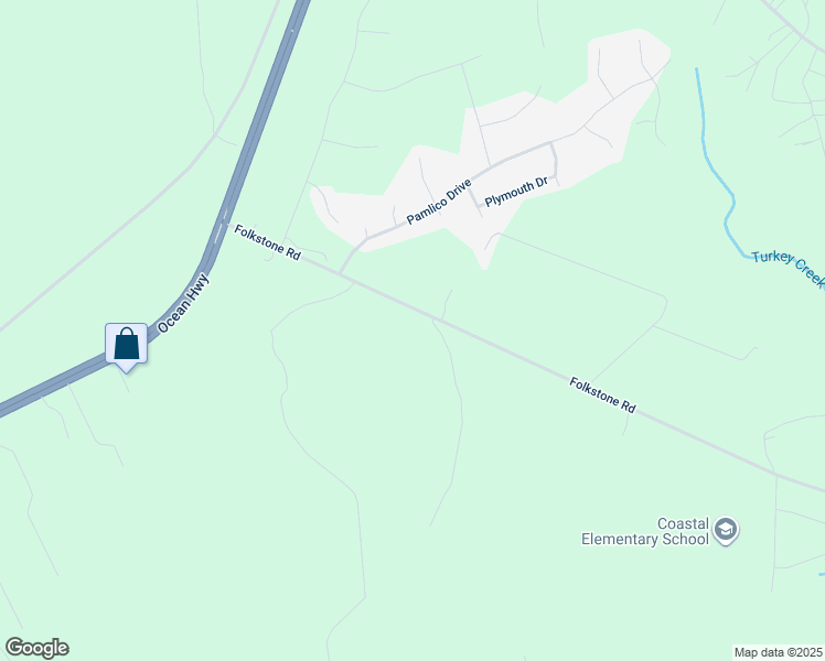 map of restaurants, bars, coffee shops, grocery stores, and more near 202 Folkstone Road in Holly Ridge