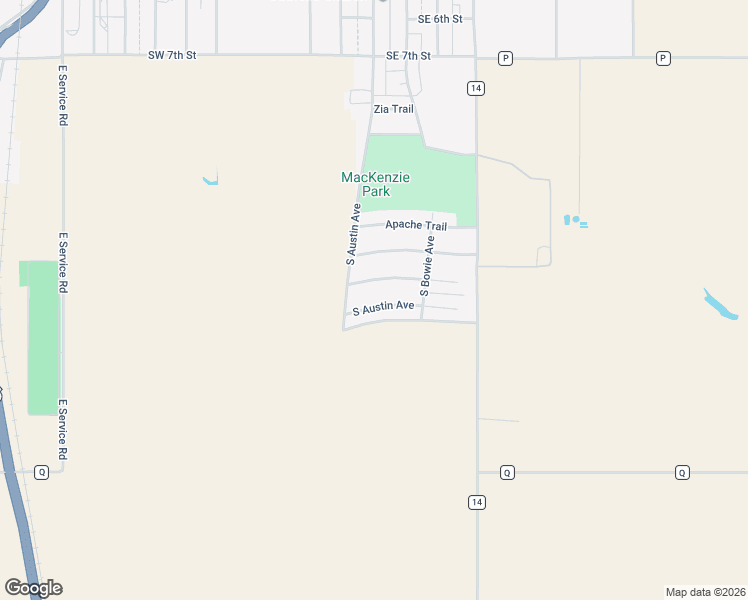 map of restaurants, bars, coffee shops, grocery stores, and more near 207 Dakota Trail in Tulia