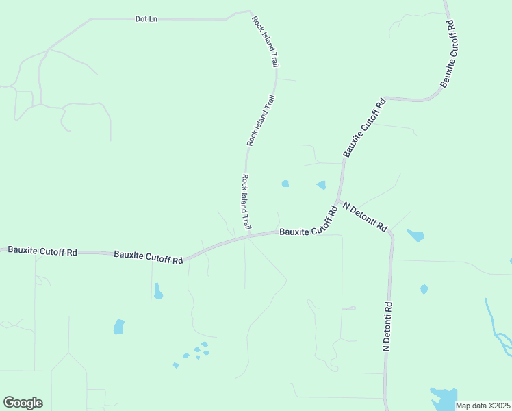 map of restaurants, bars, coffee shops, grocery stores, and more near 4225 Rock Island Trail in Bauxite