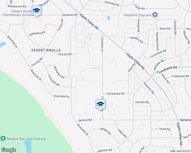 map of restaurants, bars, coffee shops, grocery stores, and more near 14924 Chamber Lane in Apple Valley