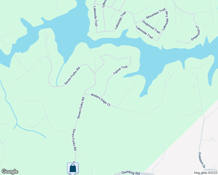 map of restaurants, bars, coffee shops, grocery stores, and more near 118 Tahoe Trail in Martin