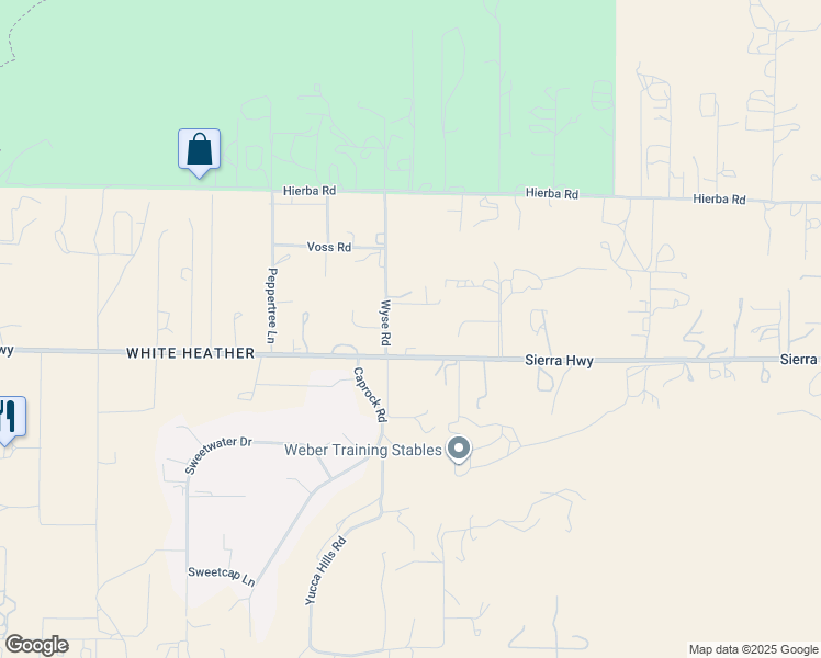 map of restaurants, bars, coffee shops, grocery stores, and more near 9421 Sierra Highway in Agua Dulce