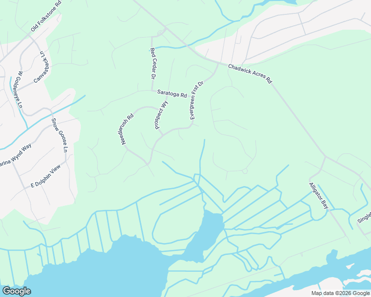 map of restaurants, bars, coffee shops, grocery stores, and more near 406 Ibis Court in Sneads Ferry