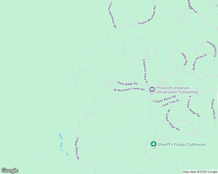 map of restaurants, bars, coffee shops, grocery stores, and more near 2308 West Mountain Laurel Road in Prescott