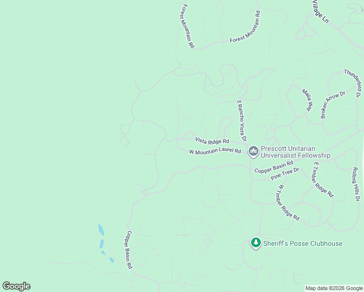 map of restaurants, bars, coffee shops, grocery stores, and more near 2308 West Mountain Laurel Road in Prescott