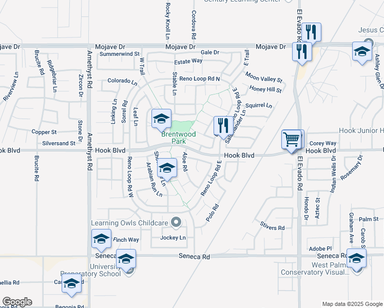 map of restaurants, bars, coffee shops, grocery stores, and more near 14084 Gopher Canyon Road in Victorville