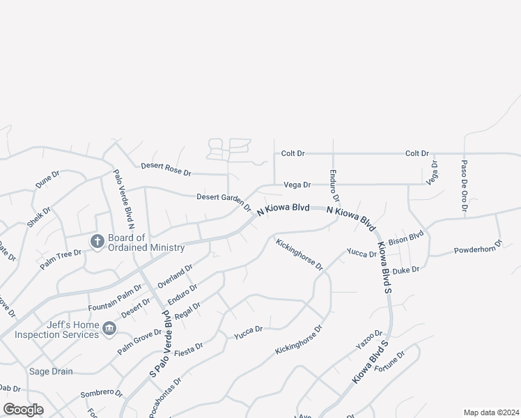 map of restaurants, bars, coffee shops, grocery stores, and more near 3621 North Kiowa Boulevard in Lake Havasu City