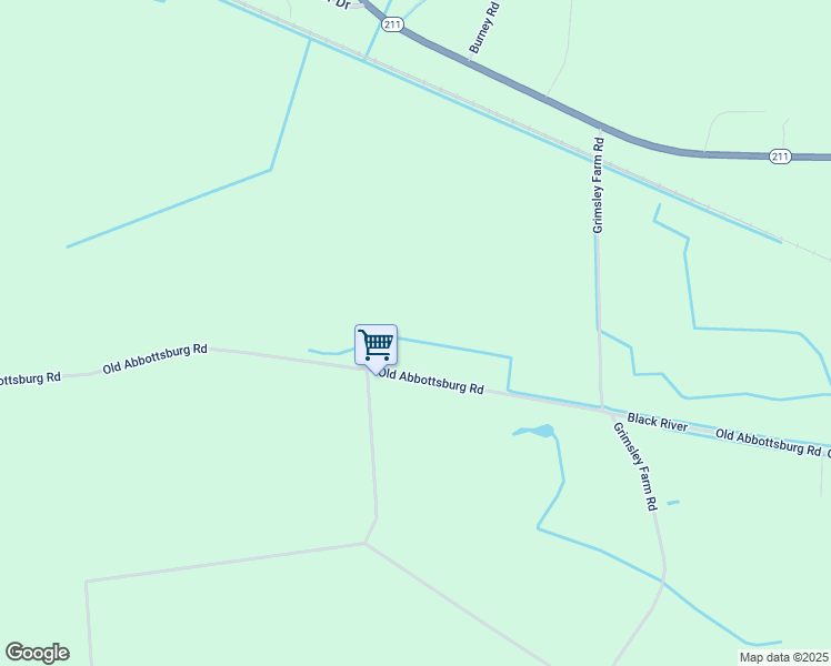 map of restaurants, bars, coffee shops, grocery stores, and more near 2176 Old Abbottsburg Road in Bladenboro