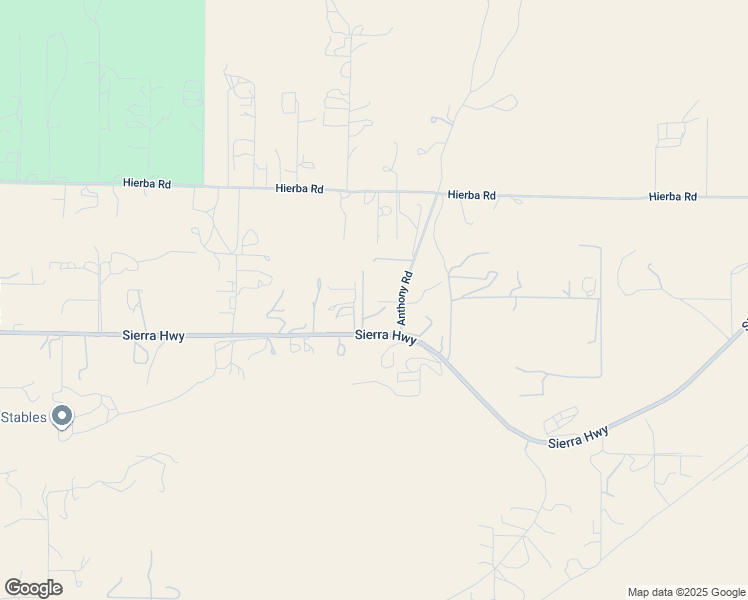 map of restaurants, bars, coffee shops, grocery stores, and more near 35339 Anthony Road in Agua Dulce