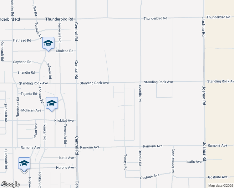 map of restaurants, bars, coffee shops, grocery stores, and more near Desert Lily Court in Apple Valley