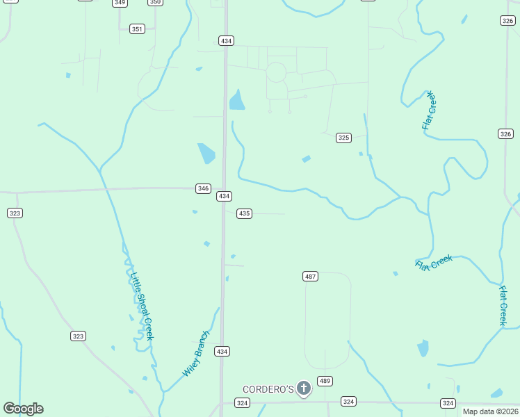 map of restaurants, bars, coffee shops, grocery stores, and more near 101 County Road 435 in Moulton
