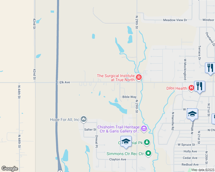 map of restaurants, bars, coffee shops, grocery stores, and more near 3106 Elk Avenue in Duncan