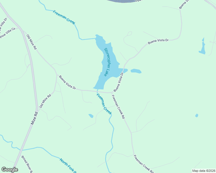 map of restaurants, bars, coffee shops, grocery stores, and more near 1262 Buena Vista Drive in Toccoa