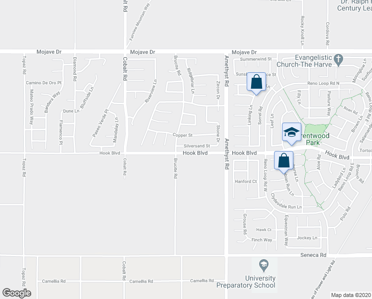 map of restaurants, bars, coffee shops, grocery stores, and more near 13559 Silversand Street in Victorville