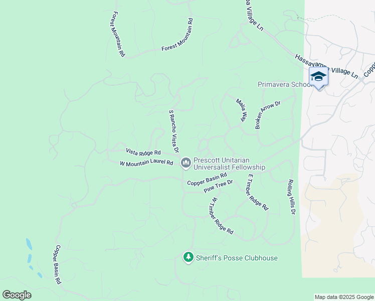 map of restaurants, bars, coffee shops, grocery stores, and more near 2078 View Point Road in Prescott