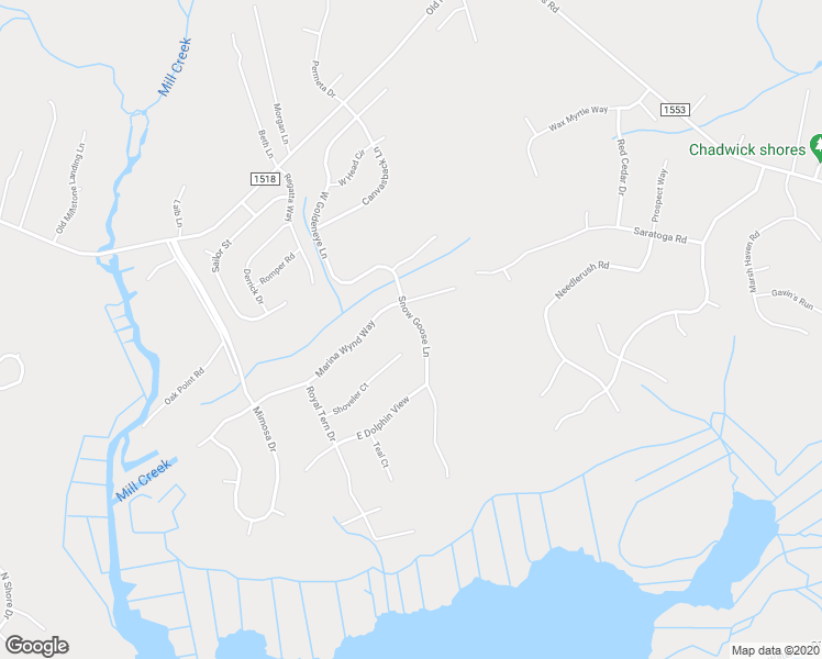 map of restaurants, bars, coffee shops, grocery stores, and more near 110 Snow Goose Lane in Sneads Ferry