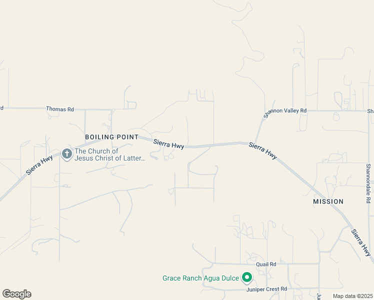 map of restaurants, bars, coffee shops, grocery stores, and more near 6836 Sierra Highway in Santa Clarita