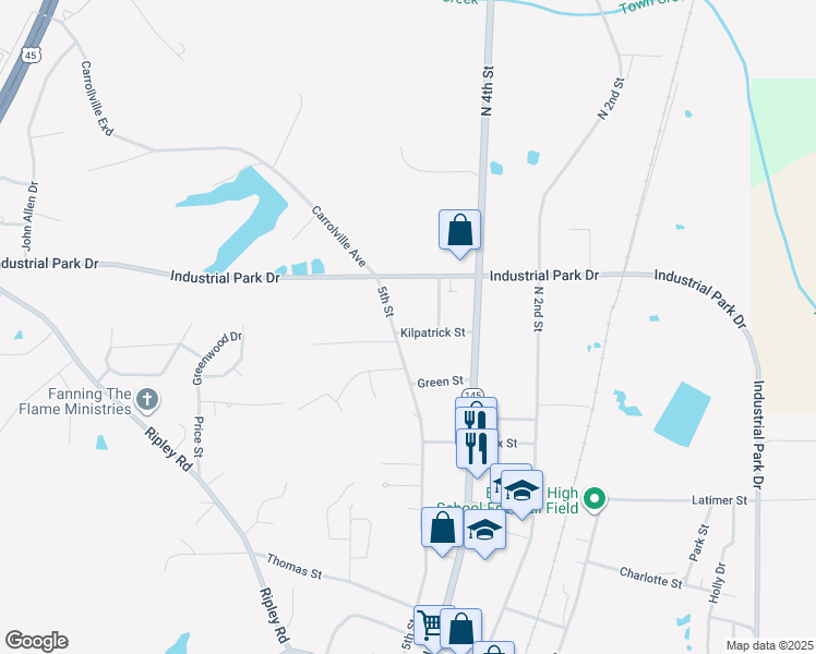 242 Kilpatrick Street, Baldwyn MS Walk Score