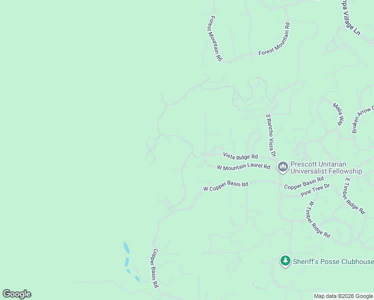 map of restaurants, bars, coffee shops, grocery stores, and more near 1425 High Valley Ranch Road in Prescott