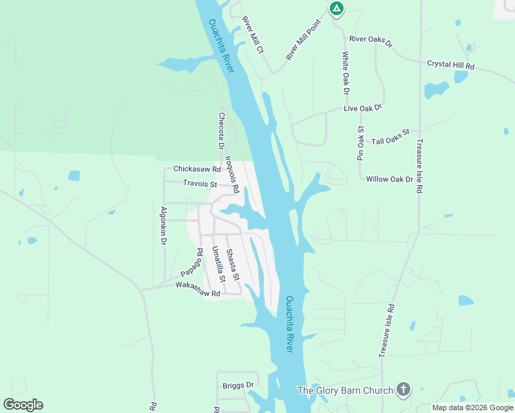 map of restaurants, bars, coffee shops, grocery stores, and more near 126 Muskogee Road in Royal