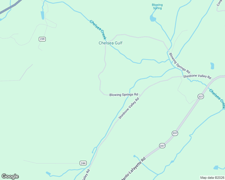 map of restaurants, bars, coffee shops, grocery stores, and more near 204 Blowing Springs Road in Menlo
