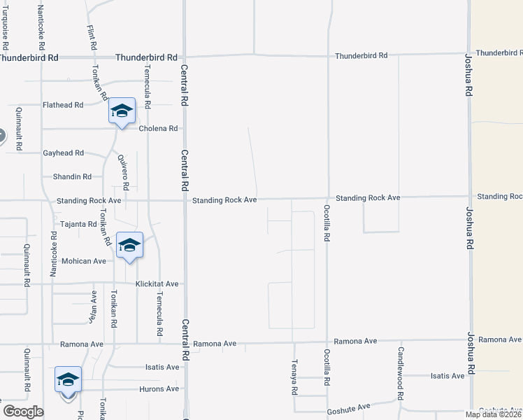 map of restaurants, bars, coffee shops, grocery stores, and more near Desert Lily Court in Apple Valley
