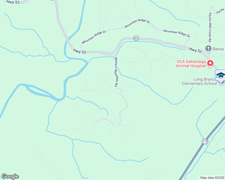 map of restaurants, bars, coffee shops, grocery stores, and more near 485 Winters Mountain Rd in Dahlonega