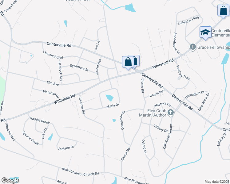 map of restaurants, bars, coffee shops, grocery stores, and more near 323 Maria Drive in Anderson