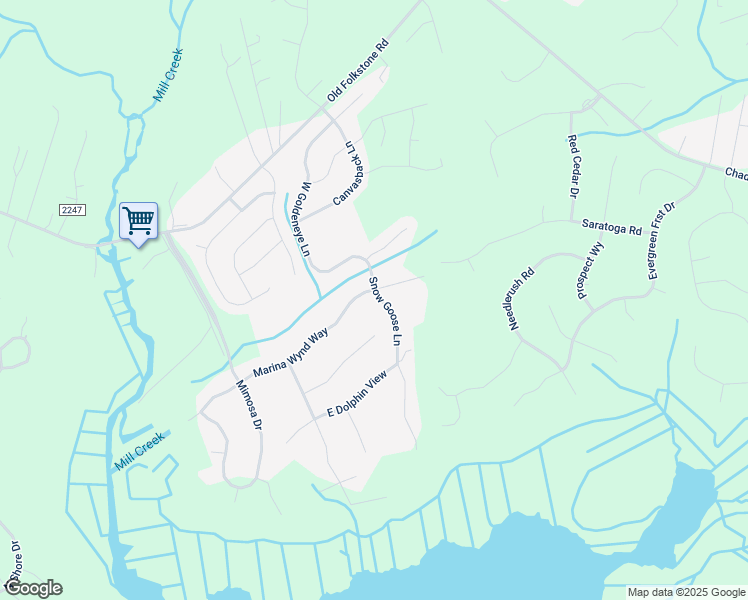 map of restaurants, bars, coffee shops, grocery stores, and more near 182 Marina Wynd Way in Sneads Ferry